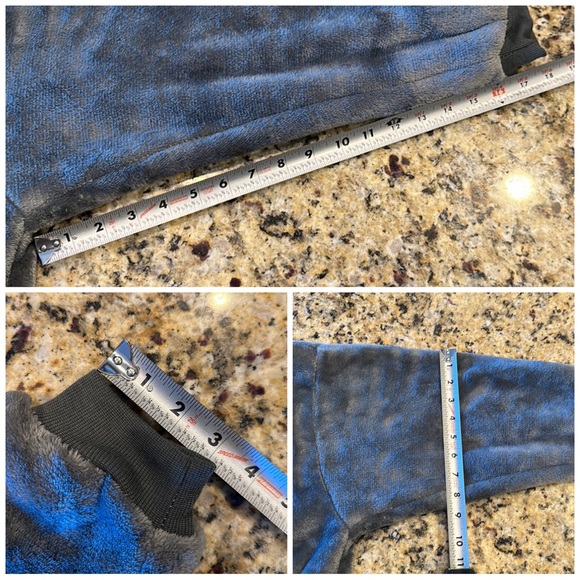 Gray Oversized Blanket Hoodie Sweatshirt Sherpa Fleece Long Sleeve - Picture 13 of 13